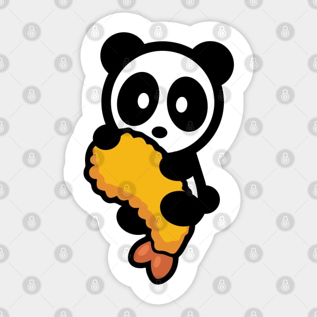 Panda Shrimp Tempura Bambu Brand Foodie Roll Maki Soy Sauce Wasabi Japanese Sticker by Bambu